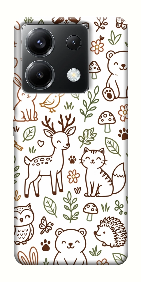 Чехол Wildlife pattern для Xiaomi Poco X6