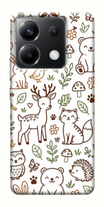 Чехол Wildlife pattern для Xiaomi Poco X6