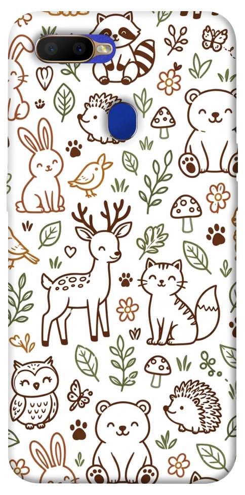 Чехол Wildlife pattern для Oppo A7