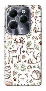 Чехол Wildlife pattern для Infinix Hot 40