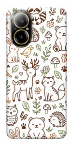 Чехол Wildlife pattern для Realme C67 4G