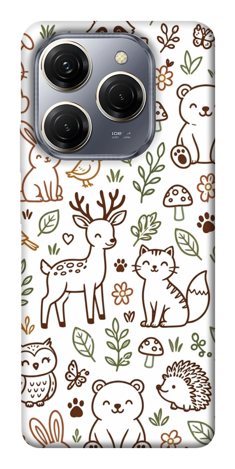 Чохол Wildlife pattern для TECNO Spark 20 Pro