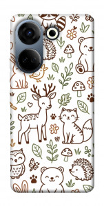 Чехол Wildlife pattern для TECNO Camon 20 Pro (CK7n)