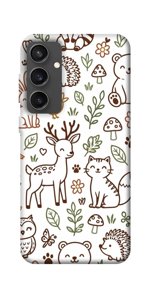 Чехол Wildlife pattern для Galaxy S24 FE