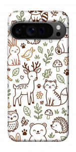 Чехол Wildlife pattern для Google Pixel 9 Pro