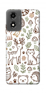 Чехол Wildlife pattern для Motorola Moto E14