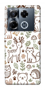 Чехол Wildlife pattern для Infinix Note 40 Pro 4G