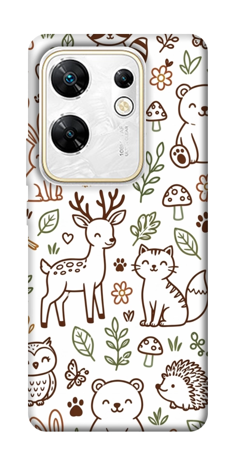 Чехол Wildlife pattern для Infinix Zero 30 4G