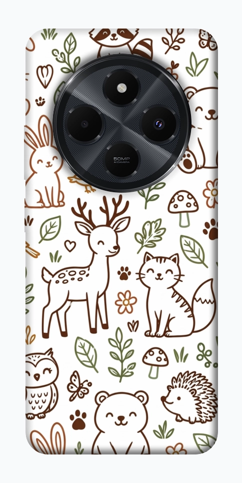 Чохол Wildlife pattern для Xiaomi Redmi 14C