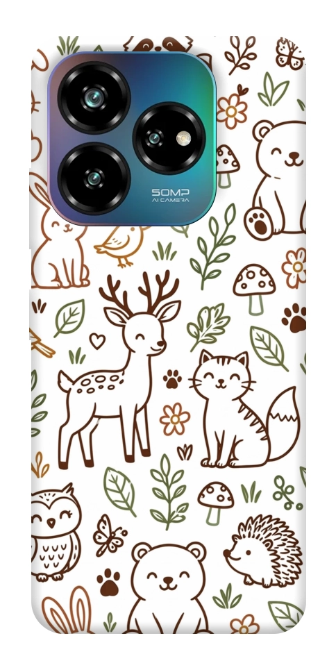 Чехол Wildlife pattern для ZTE Nubia V60
