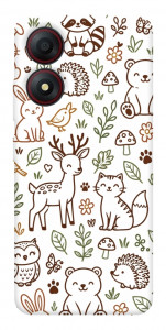 Чохол Wildlife pattern для ZTE Blade A34 4G