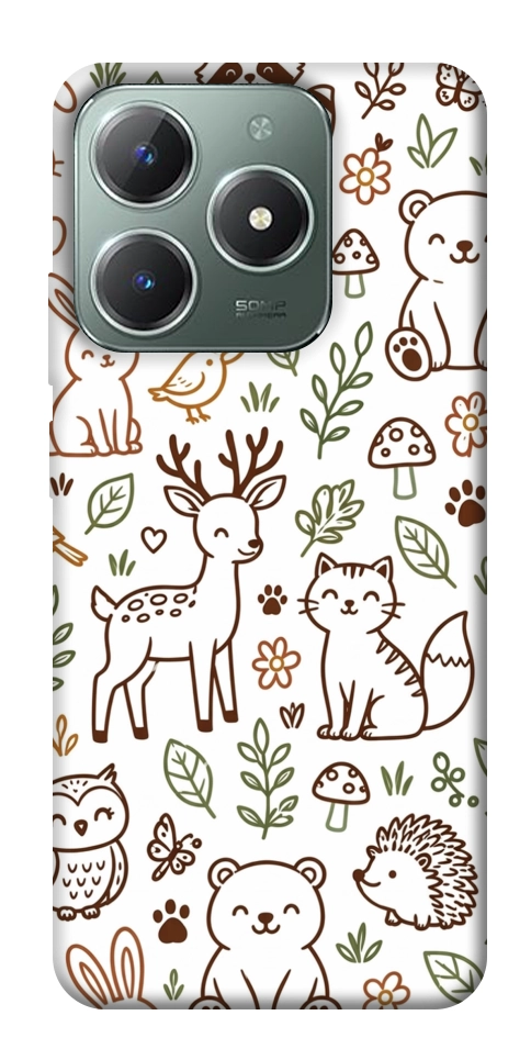 Чехол Wildlife pattern для Realme C61
