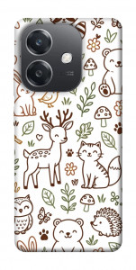 Чехол Wildlife pattern для Oppo А3х 4G