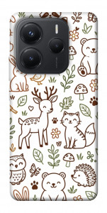 Чехол Wildlife pattern для Xiaomi Redmi Note 14 5G