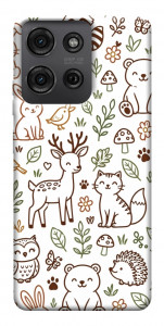 Чехол Wildlife pattern для Motorola Moto G75 5G