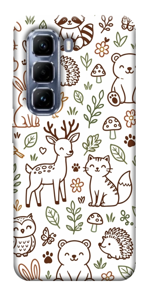 Чехол Wildlife pattern для Infinix Hot 50 Pro