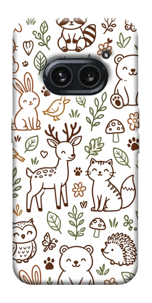 Чехол Wildlife pattern для Nothing Phone (2a)