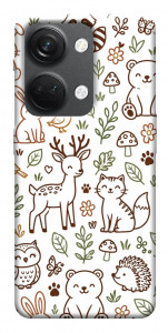Чехол Wildlife pattern для OnePlus Nord 3