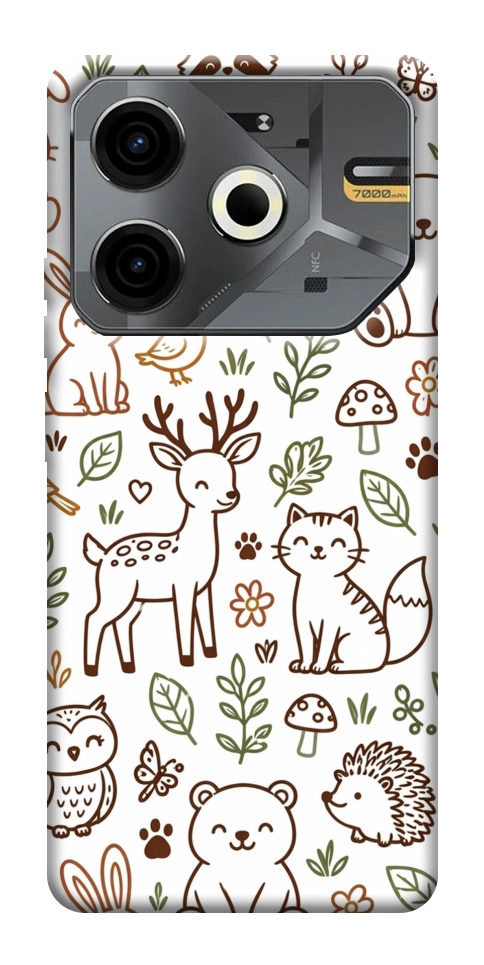 Чохол Wildlife pattern для TECNO Pova 6 Neo (LI6)