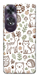 Чехол Wildlife pattern для Oppo A60 4G