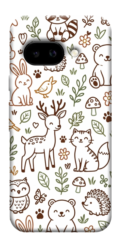 Чехол Wildlife pattern для Google Pixel 9a