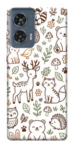 Чехол Wildlife pattern для Motorola Edge 50 Fusion