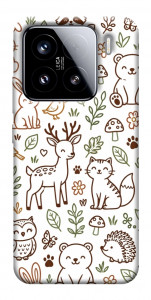 Чехол Wildlife pattern для Xiaomi 15