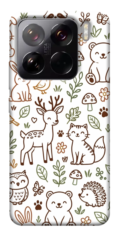 Чехол Wildlife pattern для Xiaomi 15 Pro
