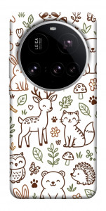 Чехол Wildlife pattern для Xiaomi 15 Ultra