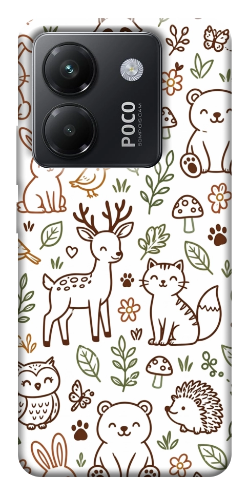 Чехол Wildlife pattern для Xiaomi Poco M7 Pro 5G