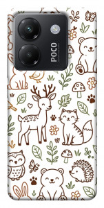 Чехол Wildlife pattern для Xiaomi Poco M7 Pro 5G
