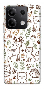 Чехол Wildlife pattern для Xiaomi Redmi Note 13 5G