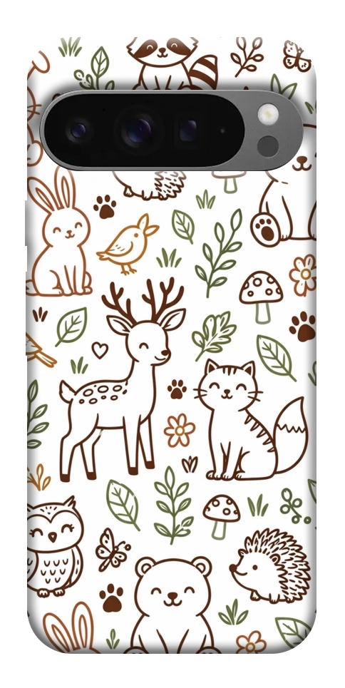 Чехол Wildlife pattern для Google Pixel 10 Pro XL