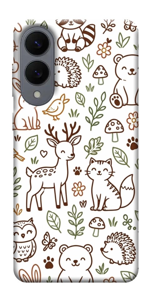 Чехол Wildlife pattern для Galaxy S25 Edge