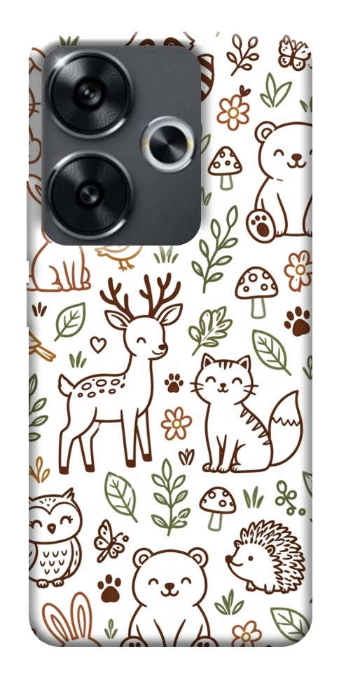 Чехол Wildlife pattern для Xiaomi Poco F6