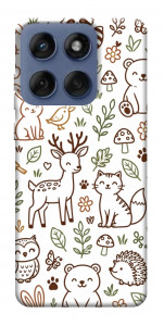 Чехол Wildlife pattern для Motorola Edge 60 Fusion