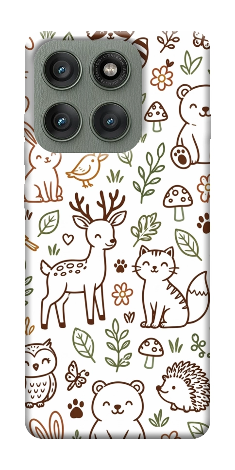 Чехол Wildlife pattern для Motorola Edge 60 Pro