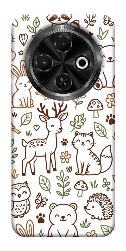 Чехол Wildlife pattern для TECNO Spark 30C (KL5n)