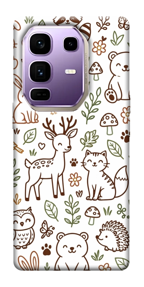 Чехол Wildlife pattern для Infinix Note 50 Pro+