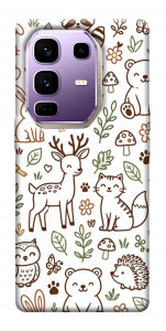 Чехол Wildlife pattern для Infinix Note 50 Pro+