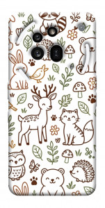 Чехол Wildlife pattern для Nothing Phone (3a) Pro