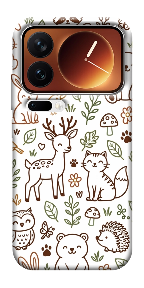 Чехол Wildlife pattern для Xiaomi 17 Pro
