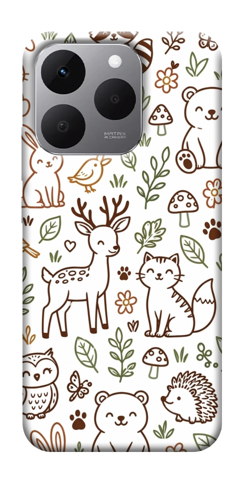 Чехол Wildlife pattern для Realme 15T