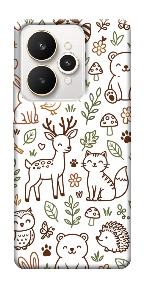 Чехол Wildlife pattern для Realme 15