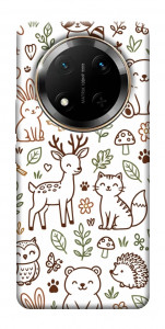 Чехол Wildlife pattern для Huawei Honor X9c