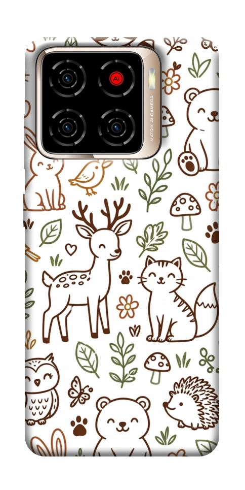 Чехол Wildlife pattern для ZTE Blade A56