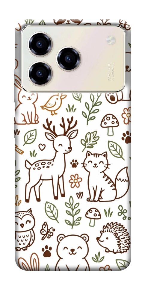 Чехол Wildlife pattern для ZTE Blade A76 4G
