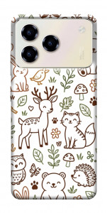 Чехол Wildlife pattern для ZTE Blade A76 4G