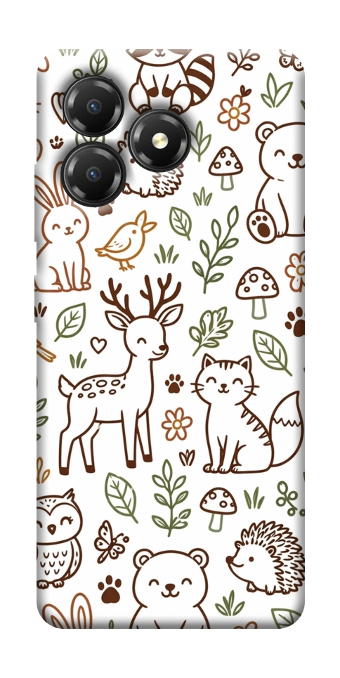Чехол Wildlife pattern для ZTE Blade A36