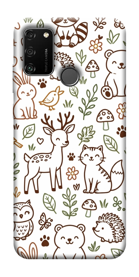 Чехол Wildlife pattern для Huawei Honor 9A